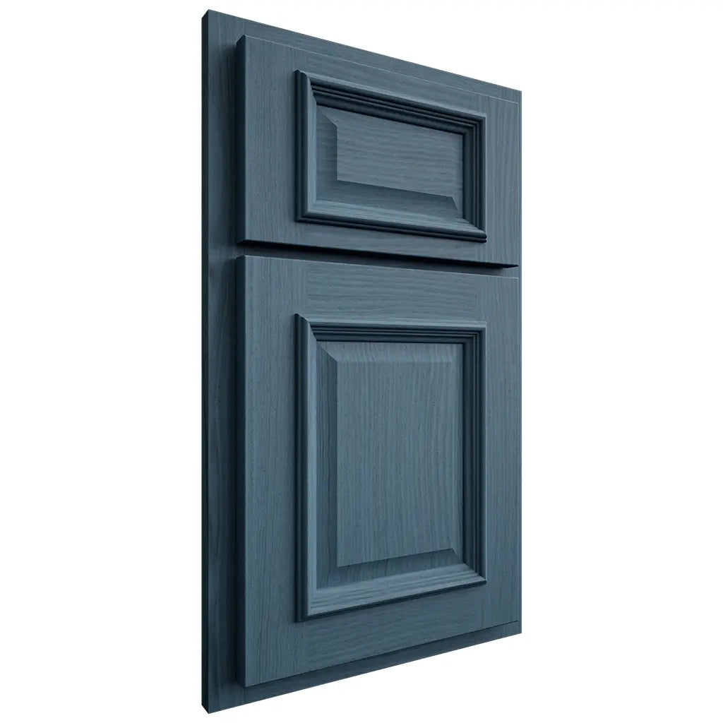 Shiloh Cabinetry Partial Overlay Montgomery White Oak Plain Cut Hudson Door