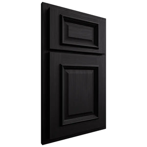 Shiloh Cabinetry Partial Overlay Montgomery White Oak Plain Cut Ink Door