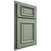 Shiloh Cabinetry Partial Overlay Montgomery White Oak Plain Cut Moss Door