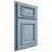Shiloh Cabinetry Partial Overlay Montgomery White Oak Plain Cut Sky Door