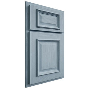 Shiloh Cabinetry Partial Overlay Montgomery White Oak Plain Cut Sky Door