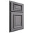 Shiloh Cabinetry Partial Overlay Montgomery White Oak Plain Cut Sterling Door