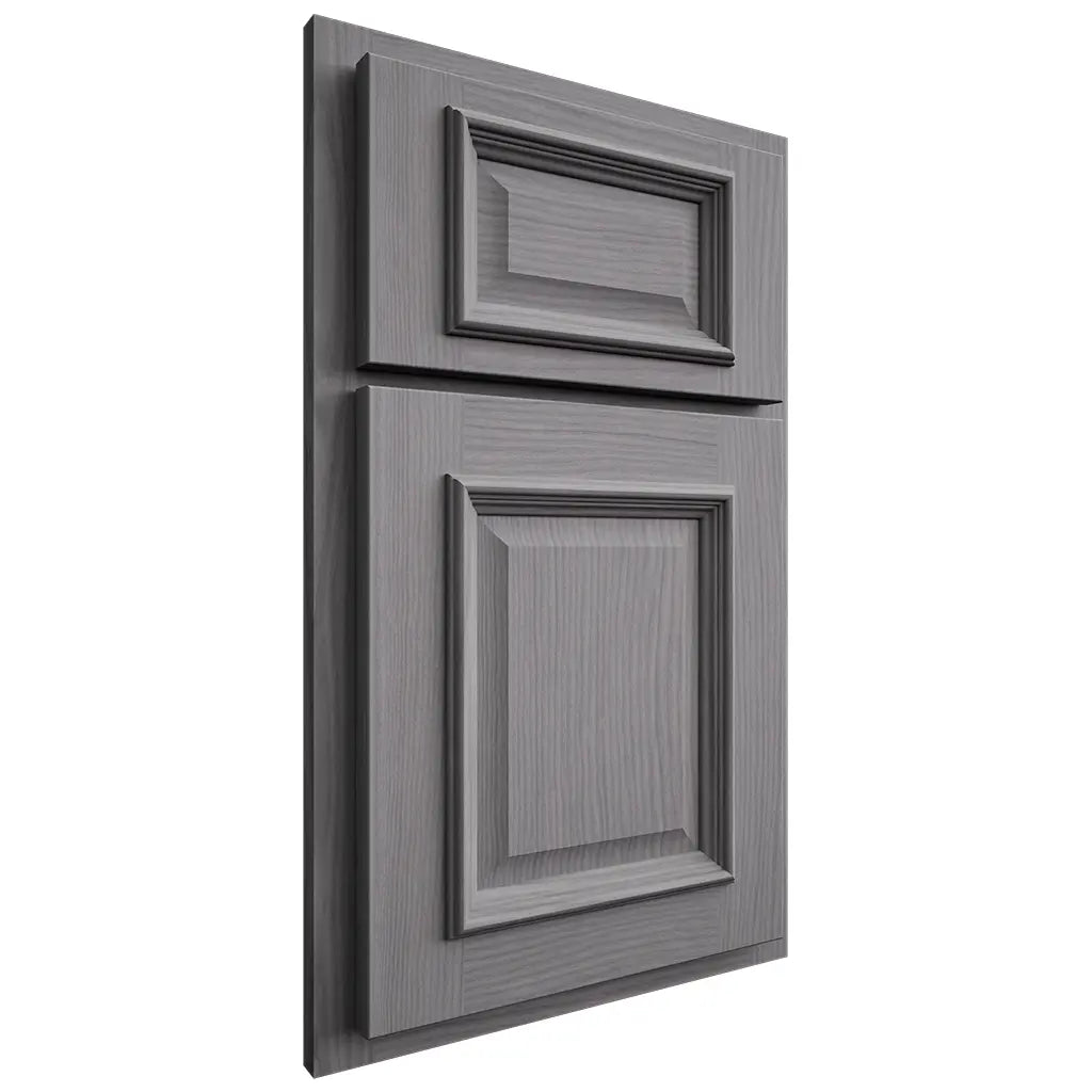 Shiloh Cabinetry Partial Overlay Montgomery White Oak Plain Cut Sterling Door