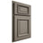 Shiloh Cabinetry Partial Overlay Montgomery White Oak Plain Cut Thyme Door