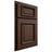 Shiloh Cabinetry Partial Overlay Montgomery White Oak Quarter Sawn Braun Door
