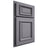 Shiloh Cabinetry Partial Overlay Montgomery White Oak Quarter Sawn Cadet Door