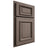 Shiloh Cabinetry Partial Overlay Montgomery White Oak Quarter Sawn Clay Door