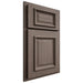 Shiloh Cabinetry Partial Overlay Montgomery White Oak Quarter Sawn Clay Door