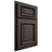 Shiloh Cabinetry Partial Overlay Montgomery White Oak Quarter Sawn Creekside Door