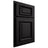 Shiloh Cabinetry Partial Overlay Montgomery White Oak Quarter Sawn Espresso Door