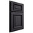 Shiloh Cabinetry Partial Overlay Montgomery White Oak Quarter Sawn Harbor Door