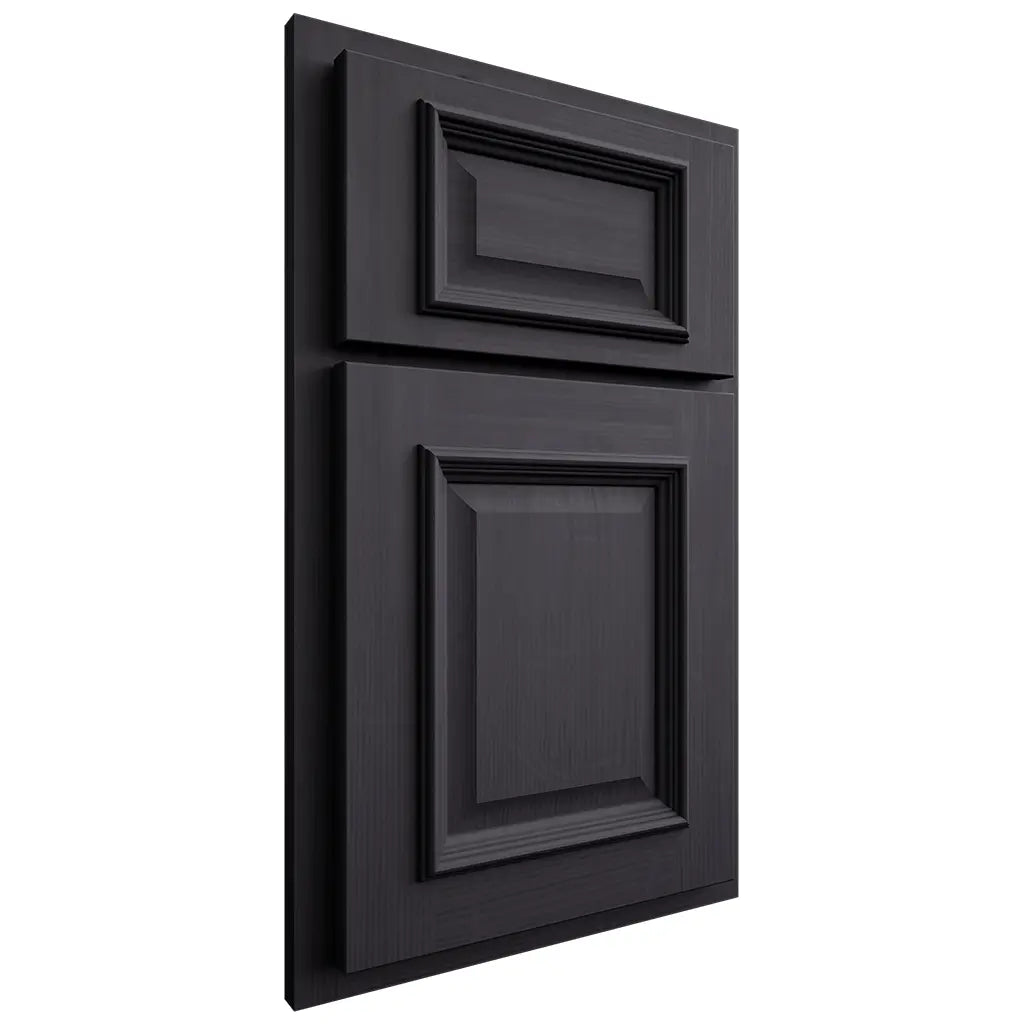Shiloh Cabinetry Partial Overlay Montgomery White Oak Quarter Sawn Harbor Door