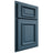 Shiloh Cabinetry Partial Overlay Montgomery White Oak Quarter Sawn Hudson Door