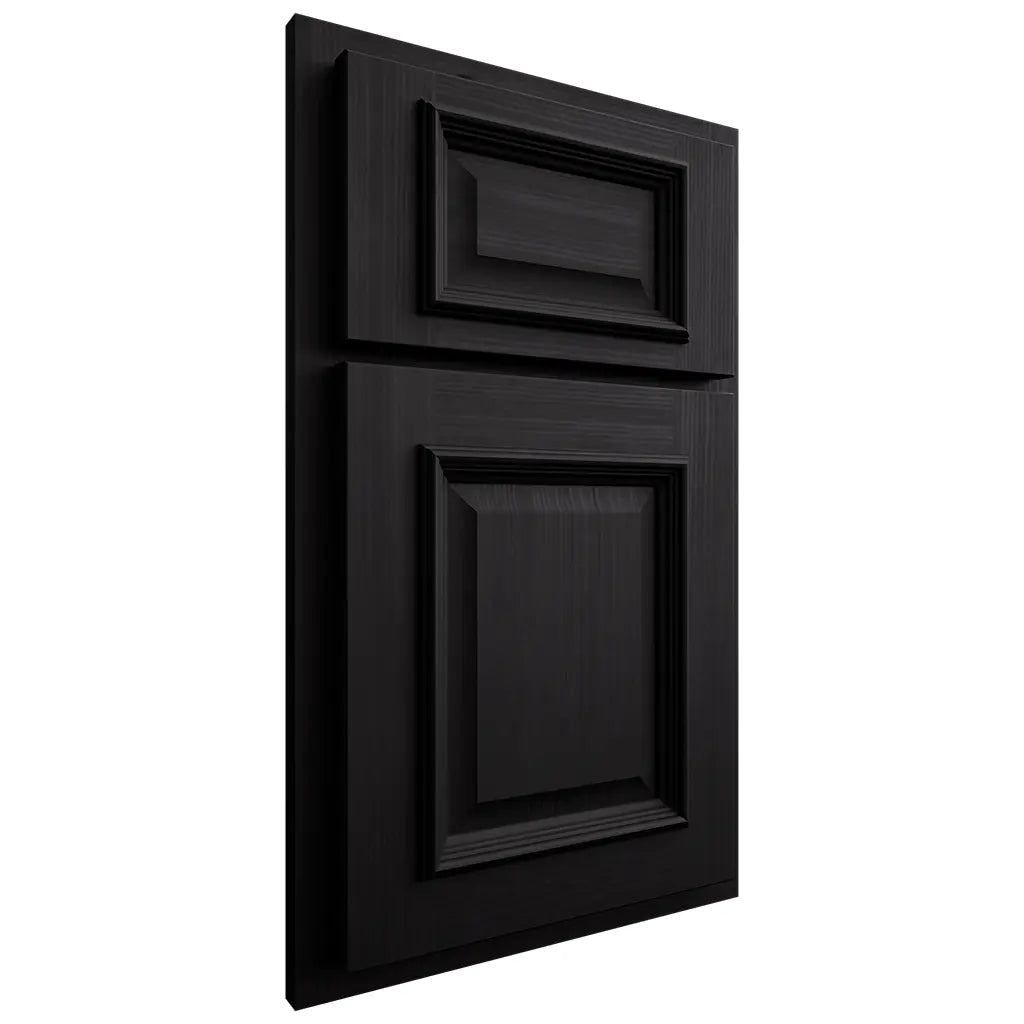 Shiloh Cabinetry Partial Overlay Montgomery White Oak Quarter Sawn Ink Door