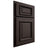 Shiloh Cabinetry Partial Overlay Montgomery White Oak Quarter Sawn Morel Door