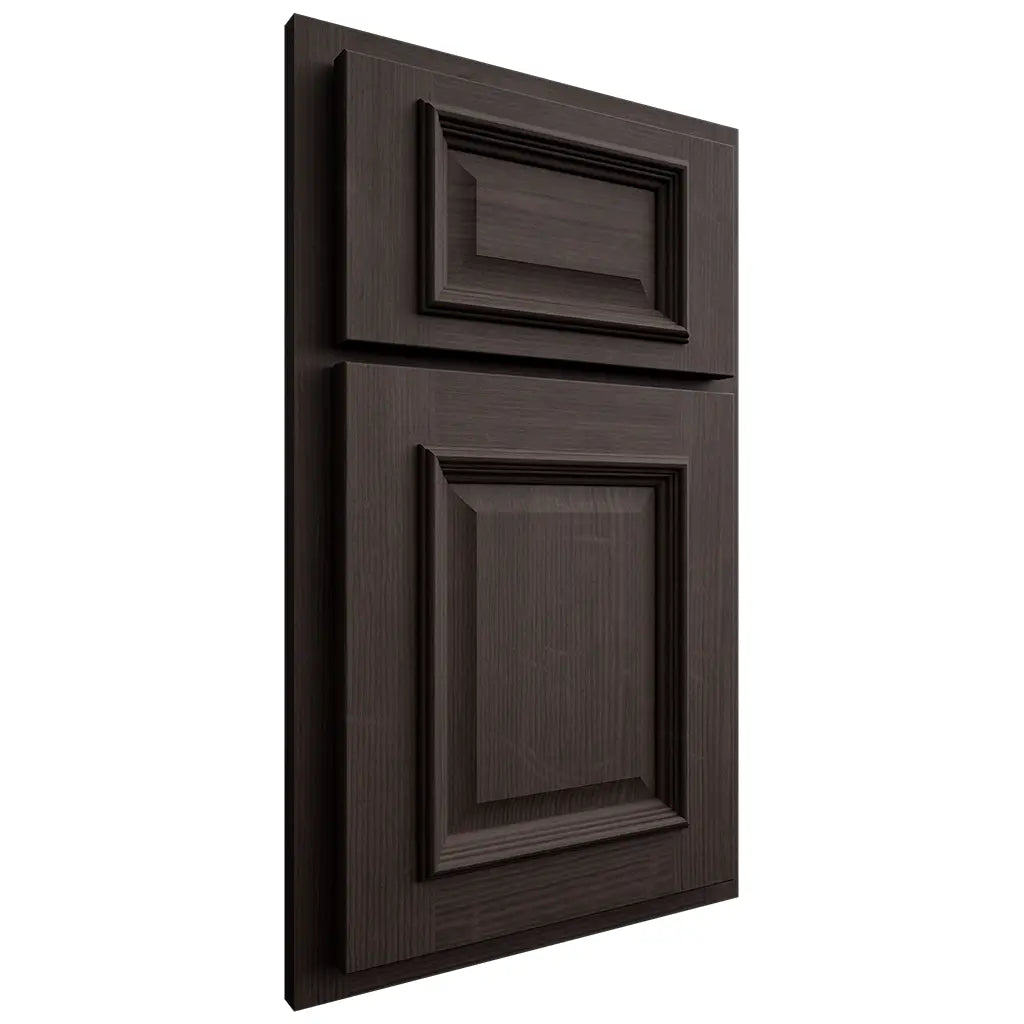 Shiloh Cabinetry Partial Overlay Montgomery White Oak Quarter Sawn Morel Door