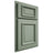 Shiloh Cabinetry Partial Overlay Montgomery White Oak Quarter Sawn Moss Door