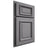 Shiloh Cabinetry Partial Overlay Montgomery White Oak Quarter Sawn Sterling Door