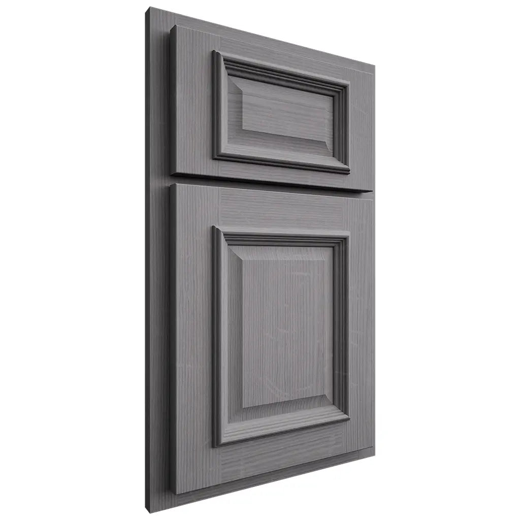 Shiloh Cabinetry Partial Overlay Montgomery White Oak Quarter Sawn Sterling Door