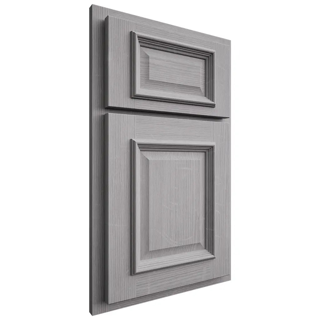 Shiloh Cabinetry Partial Overlay Montgomery White Oak Quarter Sawn Stratus Door