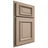 Shiloh Cabinetry Partial Overlay Montgomery White Oak Quarter Sawn Straw Door
