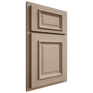 Shiloh Cabinetry Partial Overlay Montgomery White Oak Quarter Sawn Straw Door