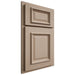 Shiloh Cabinetry Partial Overlay Montgomery White Oak Quarter Sawn Straw Door