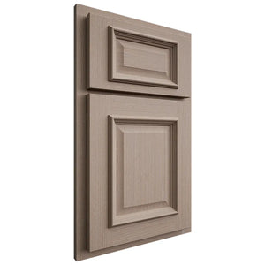 Shiloh Cabinetry Partial Overlay Montgomery White Oak Quarter Sawn Whitewash Door