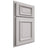 Shiloh Cabinetry Partial Overlay Montgomery White Oak Rift Cut Cotton Door