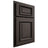 Shiloh Cabinetry Partial Overlay Montgomery White Oak Rift Cut Creekside Door