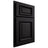 Shiloh Cabinetry Partial Overlay Montgomery White Oak Rift Cut Espresso Door