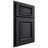 Shiloh Cabinetry Partial Overlay Montgomery White Oak Rift Cut Harbor Door