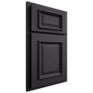 Shiloh Cabinetry Partial Overlay Montgomery White Oak Rift Cut Harbor Door