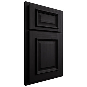 Shiloh Cabinetry Partial Overlay Montgomery White Oak Rift Cut Ink Door