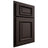 Shiloh Cabinetry Partial Overlay Montgomery White Oak Rift Cut Morel Door