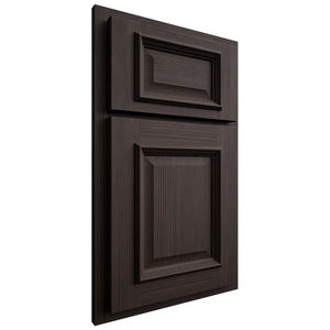 Shiloh Cabinetry Partial Overlay Montgomery White Oak Rift Cut Morel Door