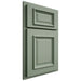 Shiloh Cabinetry Partial Overlay Montgomery White Oak Rift Cut Moss Door