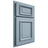 Shiloh Cabinetry Partial Overlay Montgomery White Oak Rift Cut Sky Door