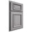 Shiloh Cabinetry Partial Overlay Montgomery White Oak Rift Cut Stratus Door