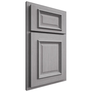 Shiloh Cabinetry Partial Overlay Montgomery White Oak Rift Cut Stratus Door