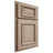Shiloh Cabinetry Partial Overlay Montgomery White Oak Rift Cut Straw Door