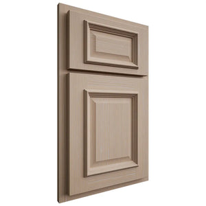Shiloh Cabinetry Partial Overlay Montgomery White Oak Rift Cut Straw Door