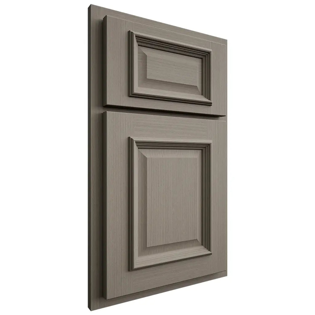 Shiloh Cabinetry Partial Overlay Montgomery White Oak Rift Cut Thyme Door