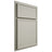 Shiloh Cabinetry Partial Overlay Napa Paintable Clary Sage Door