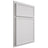 Shiloh Cabinetry Partial Overlay Napa Paintable Pure White Door