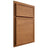 Shiloh Cabinetry Partial Overlay Napa Horizontal Alder Plain Cut Caramel Door