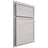 Shiloh Cabinetry Partial Overlay Napa Horizontal Alder Plain Cut Cotton Door
