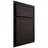 Shiloh Cabinetry Partial Overlay Napa Horizontal Alder Plain Cut Espresso Door
