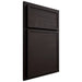 Shiloh Cabinetry Partial Overlay Napa Horizontal Alder Plain Cut Espresso Door