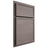 Shiloh Cabinetry Partial Overlay Napa Horizontal Alder Plain Cut Stonehenge Door
